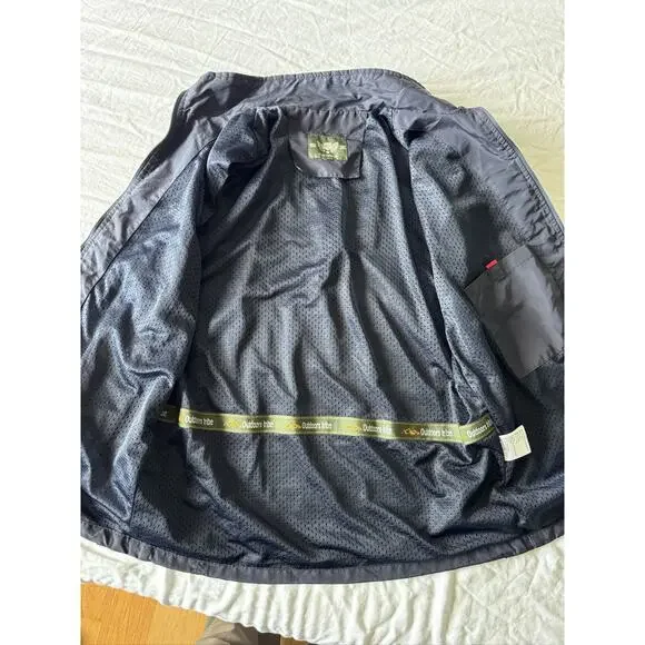 Men's Navy Blue Utility Vest Large Outdoor Travel Fishing Pockets Zip Up - Picture 3 of 9